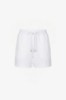 Picture of Fleece Shorts With Matching Embroidery • White