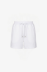 Picture of Fleece Shorts With Matching Embroidery • White