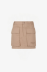 Picture of Mini Cotton Skirt With Logo Application • Safari